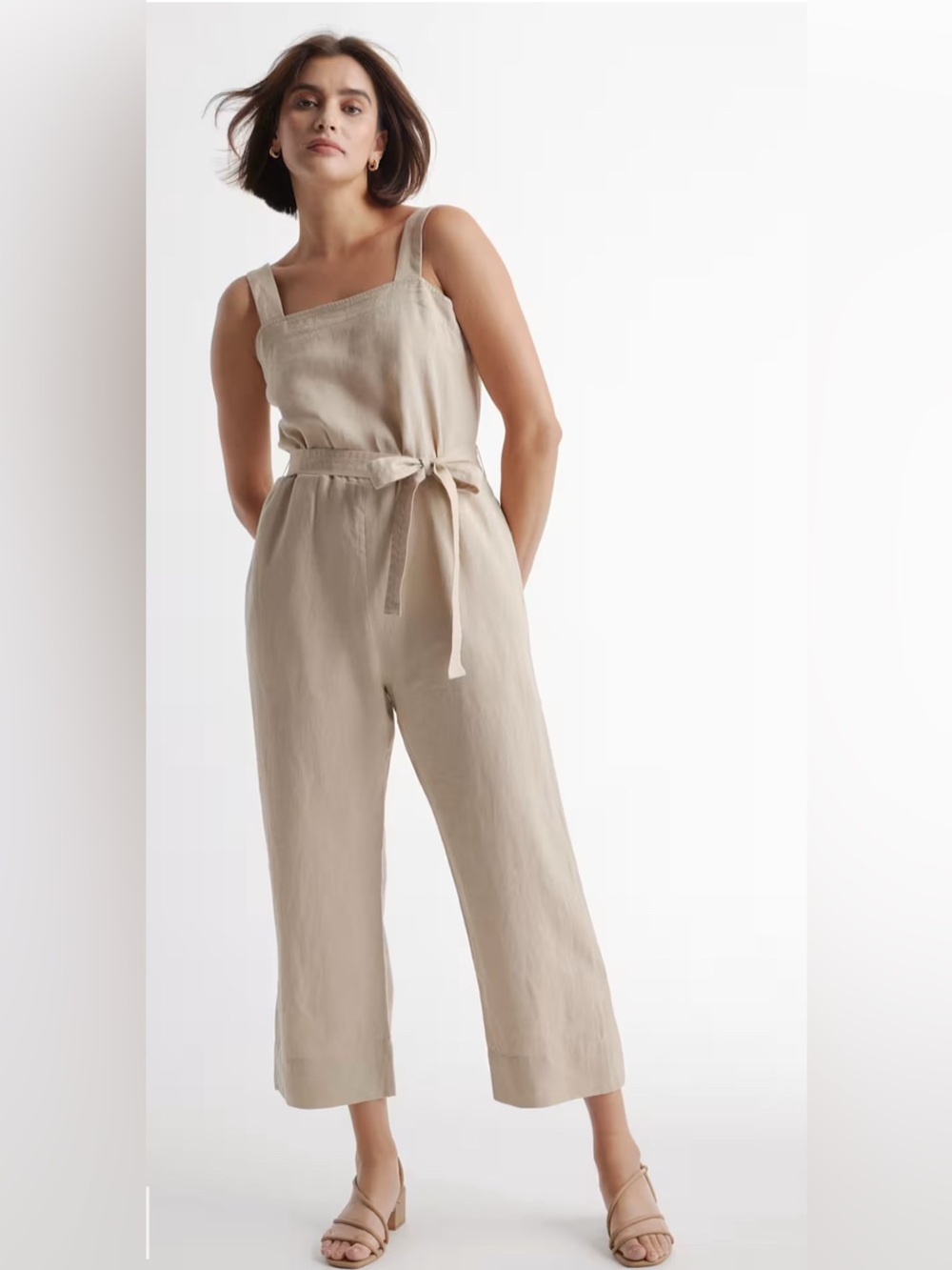 Quince 100% linen jumpsuit